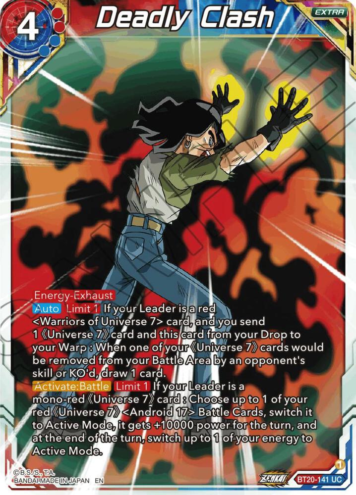 Deadly Clash Foil BT20-141 Power Absorbed Dragonball Super card