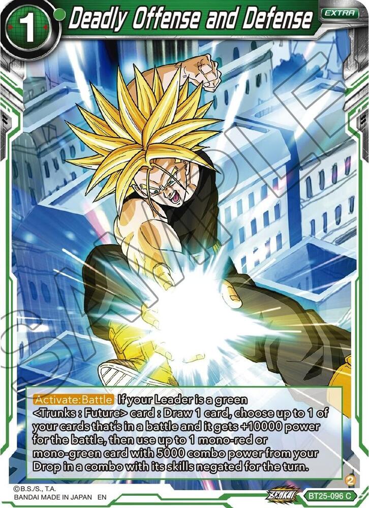 Deadly Offense and Defense BT25-096 Legend of the Dragon Balls Dragonball Super card