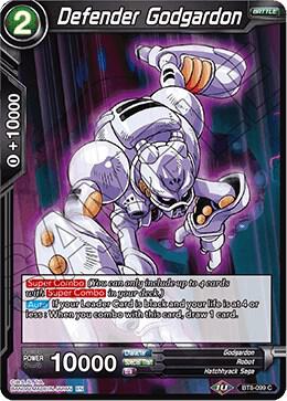 Defender Godgardon Foil BT8-099 Malicious Machinations Dragonball Super card