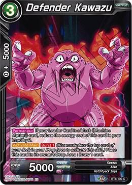 Defender Kawazu Foil BT8-100 Malicious Machinations Dragonball Super card
