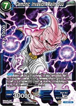 Demonic Invasion Majin Buu Foil P-097 Promotion Cards Dragonball Super card