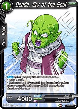 Dende Cry of the Soul Foil DB1-083 Draft Box 04 - Dragon Brawl Dragonball Super card