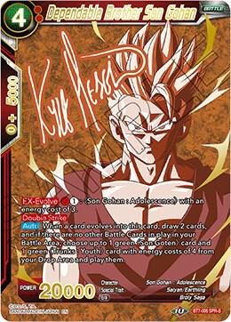 Dependable Brother Son Gohan SPR Signature BT7-006 Assault of the Saiyans Dragonball Super card