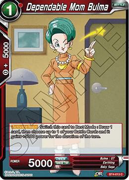 Dependable Mom Bulma Foil BT4-013 Colossal Warfare Dragonball Super card