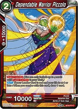 Dependable Warrior Piccolo Foil BT8-013 Malicious Machinations Dragonball Super card