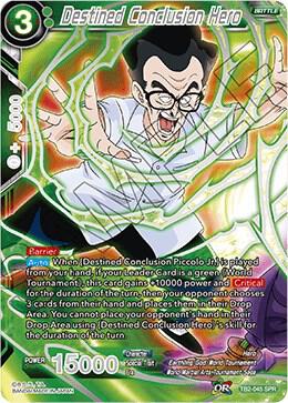 Destined Conclusion Hero SPR TB2-045 World Martial Arts Tournament Dragonball Super card