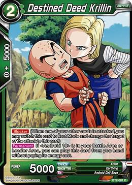 Destined Deed Krillin BT2-081 Union Force Dragonball Super card