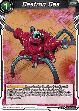 Destron Gas BT8-101 Malicious Machinations Dragonball Super card