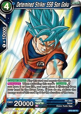 Determined Striker SSB Son Goku BT2-037 Union Force Dragonball Super card