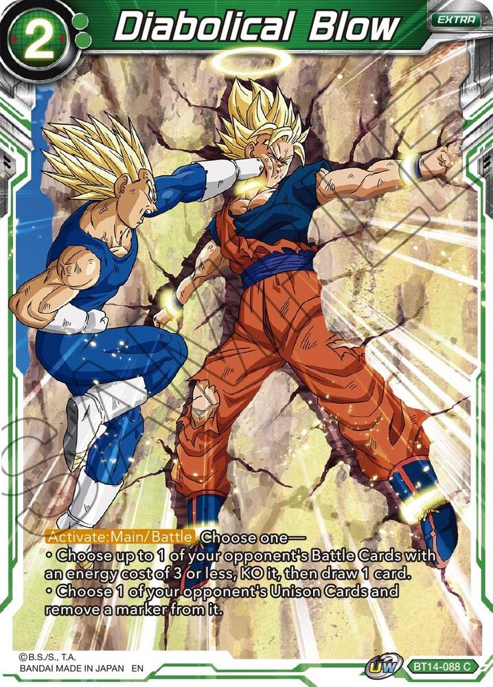 Diabolical Blow BT14-088 Cross Spirits Dragonball Super card