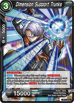 Dimension Support Trunks Foil BT4-102 Colossal Warfare Dragonball Super card