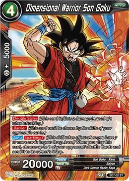 Dimensional Warrior Son Goku SD7-02 Miraculous Revival Dragonball Super card