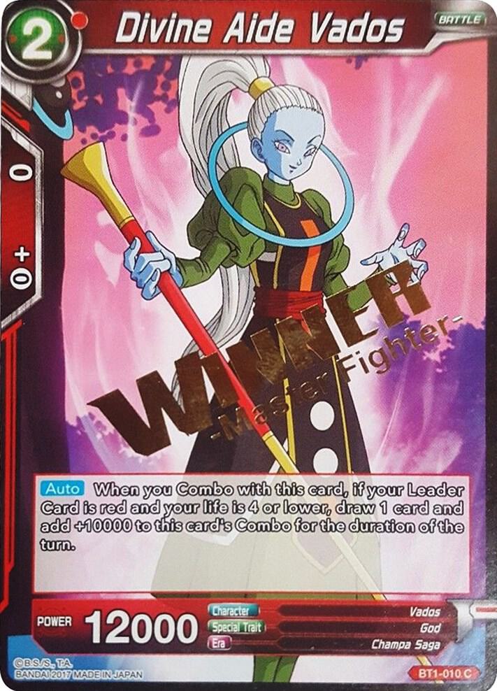 Divine Aide Vados Winner Stamped BT1-010 Tournament Promotion Cards Dragonball Super card