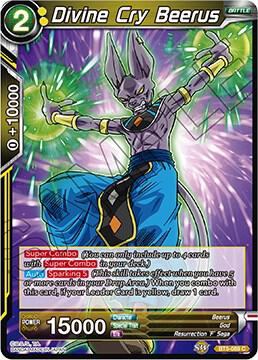 Divine Cry Beerus Foil BT5-089 Miraculous Revival Dragonball Super card