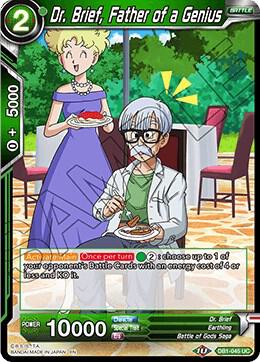 Dr Brief Father of a Genius DB1-045 Draft Box 04 - Dragon Brawl Dragonball Super card