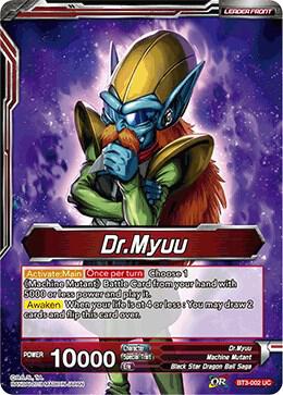 Dr Myuu Scheming Dr Myuu Foil BT3-002 Cross Worlds Dragonball Super card