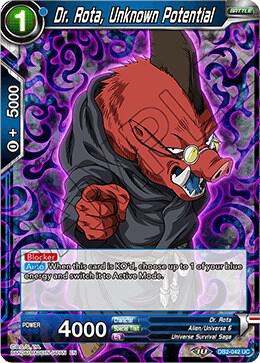 Dr Rota Unknown Potential Foil DB2-042 Draft Box 05 - Divine Multiverse Dragonball Super card