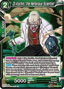 DrKochin the Nefarious Scientist Foil BT8-057 Malicious Machinations Dragonball Super card