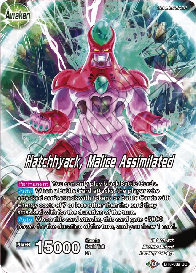 DrLychee and Hatchhyack Hatchhyack Malice Assimilated BT8-089 Malicious Machinations Dragonball Super card