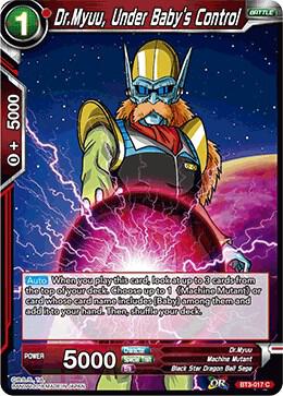 DrMyuu Under Babys Control BT3-017 Cross Worlds Dragonball Super card