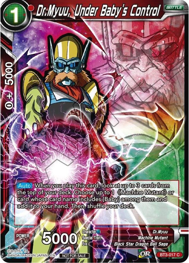DrMyuu Under Babys Control Event Pack 05 BT3-017 Promotion Cards Dragonball Super card
