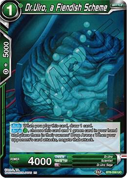 DrUiro a Fiendish Scheme Foil BT8-056 Malicious Machinations Dragonball Super card