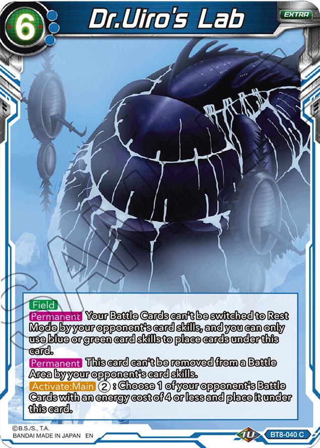 DrUiros Lab Foil BT8-040 Malicious Machinations Dragonball Super card