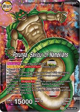 Dragon Ball Porunga Saviour of Namekians Foil TB3-064 Clash of Fates Dragonball Super card