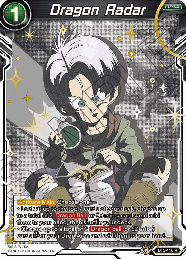 Dragon Radar Alternate Art BT5-116 Special Anniversary Set Dragonball Super card