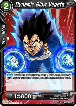 Dynamic Blow Vegeta Foil DB2-135 Draft Box 05 - Divine Multiverse Dragonball Super card