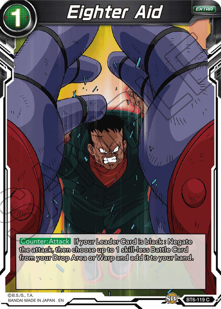Eighter Aid Reprint Foil BT6-119 Battle Evolution Booster Dragonball Super card