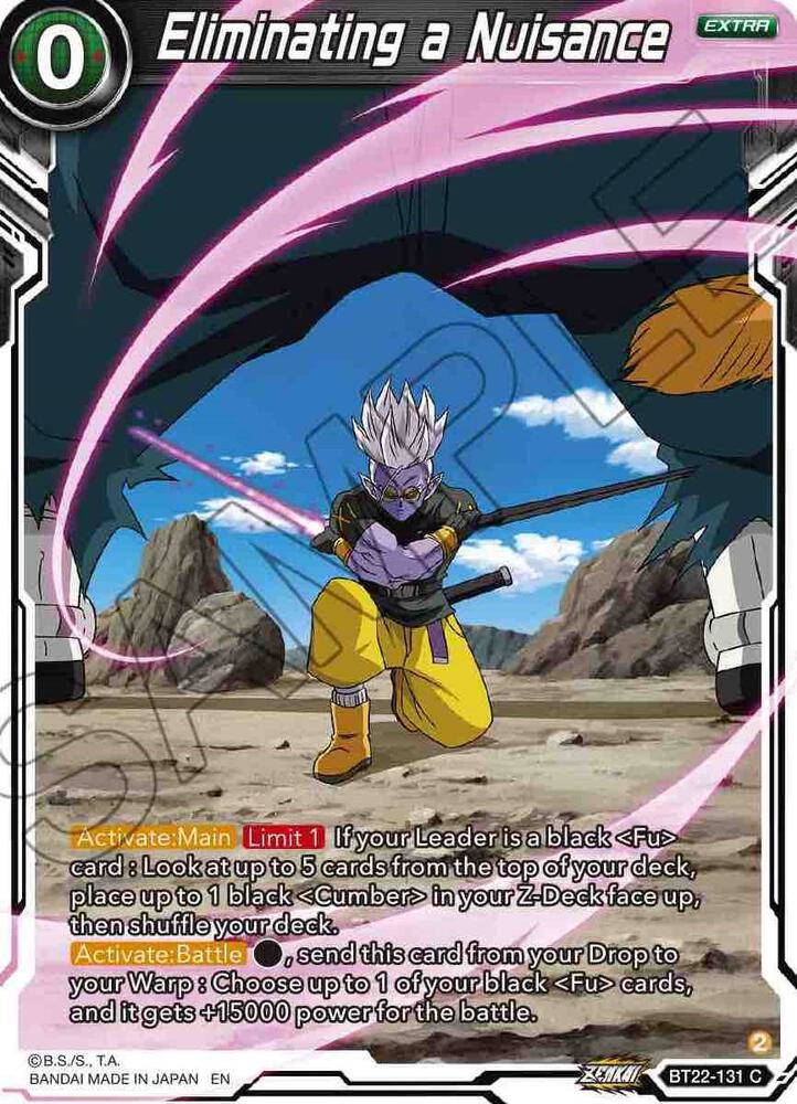 Eliminating a Nuisance BT22-131 Critical Blow Dragonball Super card