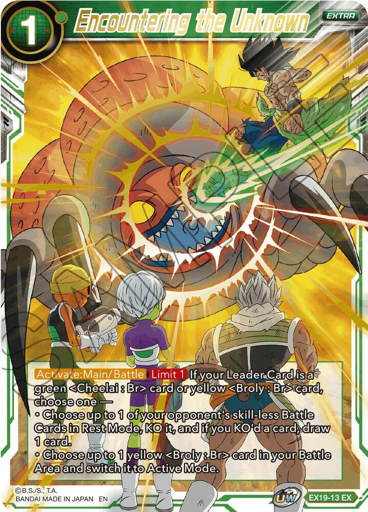 Encountering the Unknown Foil EX19-13 Special Anniversary Set 2021 Dragonball Super card