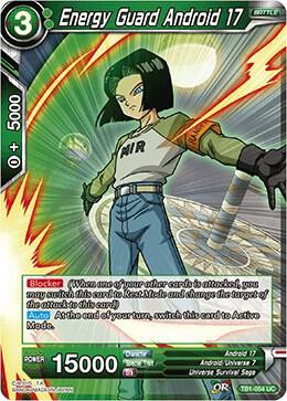 Energy Guard Android 17 Foil TB1-054 Tournament of Power Dragonball Super card