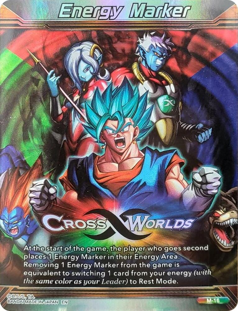 Energy Marker Cross Worlds Silver M-16 Prismatic Clash Dragonball Super card