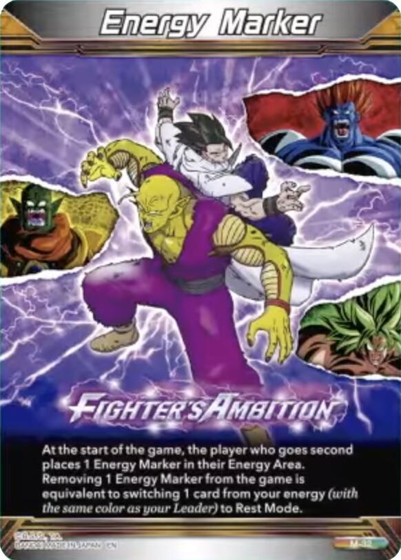 Energy Marker Fighters Ambition M-32 Fearsome Rivals Dragonball Super card