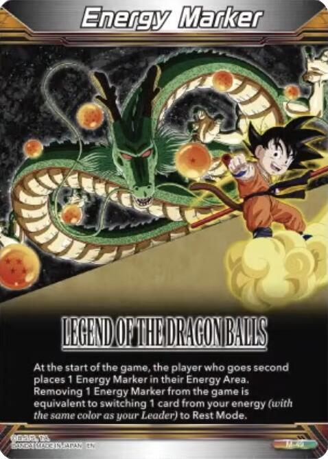 Energy Marker Legend of the Dragon Balls M-49 Three Glorious Fighters Dragonball Super card