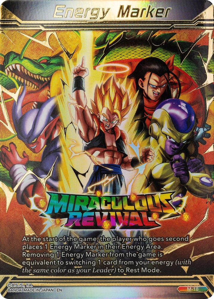 Energy Marker Miraculous Revival M-18 Prismatic Clash Dragonball Super card