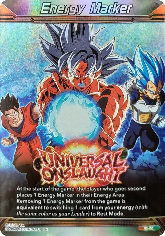Energy Marker Universal Onslaught Silver M-22 Prismatic Clash Dragonball Super card