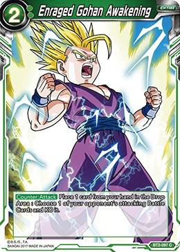 Enraged Gohan Awakening BT2-097 Union Force Dragonball Super card