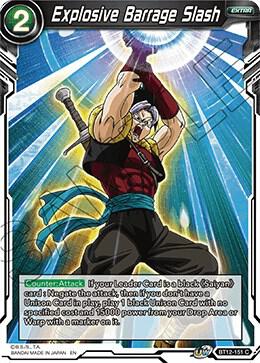 Explosive Barrage Slash BT12-151 Vicious Rejuvenation Dragonball Super card