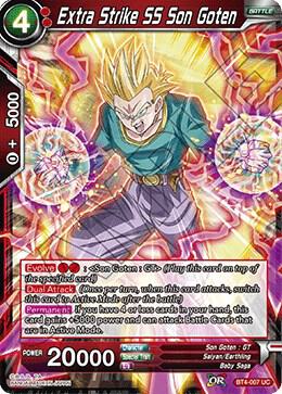 Extra Strike SS Son Goten Foil BT4-007 Colossal Warfare Dragonball Super card
