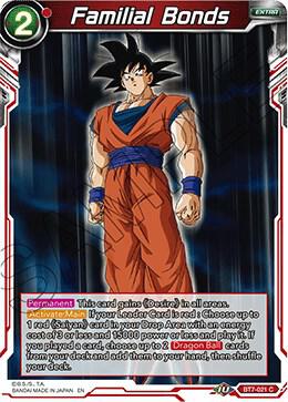 Familial Bonds BT7-021 Assault of the Saiyans Dragonball Super card