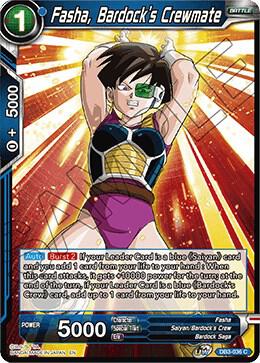 Fasha Bardocks Crewmate DB3-036 Draft Box 06 - Giant Force Dragonball Super card