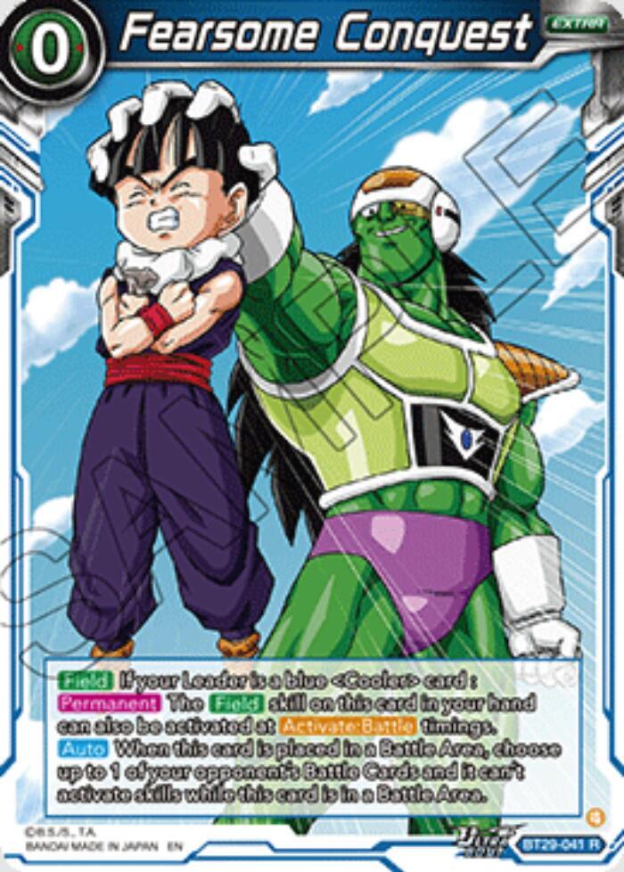 Fearsome Conquest BT29-041 Fearsome Rivals Dragonball Super card