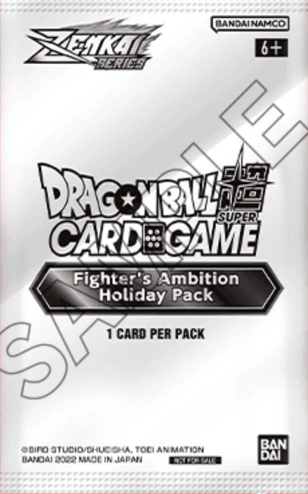 Fighters Ambition Holiday Pack  Tournament Promotion Cards Dragonball Super card