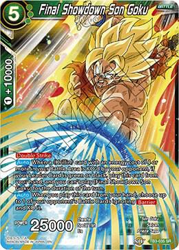 Final Showdown Son Goku TB3-035 Clash of Fates Dragonball Super card