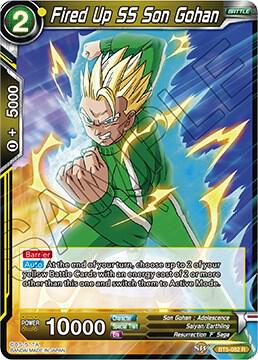 Fired Up SS Son Gohan BT5-082 Miraculous Revival Dragonball Super card