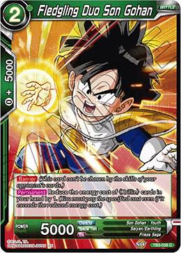 Fledgling Duo Son Gohan Foil TB3-038 Clash of Fates Dragonball Super card