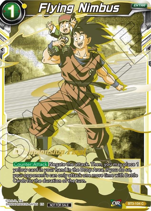 Flying Nimbus Championship Final 2019 BT3-104 Tournament Promotion Cards Dragonball Super card